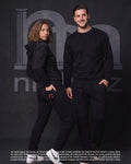 Nmberz The Core premium heavyweight oversized streetwear sweatpants in black
