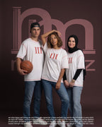 Nmberz The Numerical premium heavyweight white oversized t-shirt