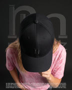 Nmberz The One premium black baseball cap with matte embroidery